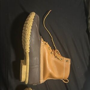 L.L. Bean Brown and Tan Rain & Snow Boots